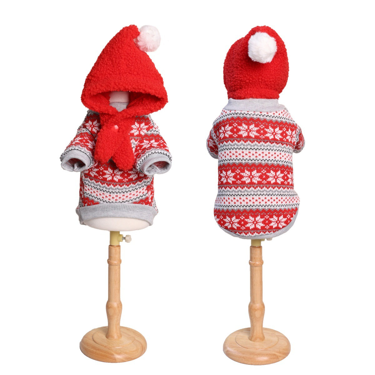 Fall and winternew arrivalcute dog heattech christmas pet clothing knittingpullover shirt pet christmas sweater