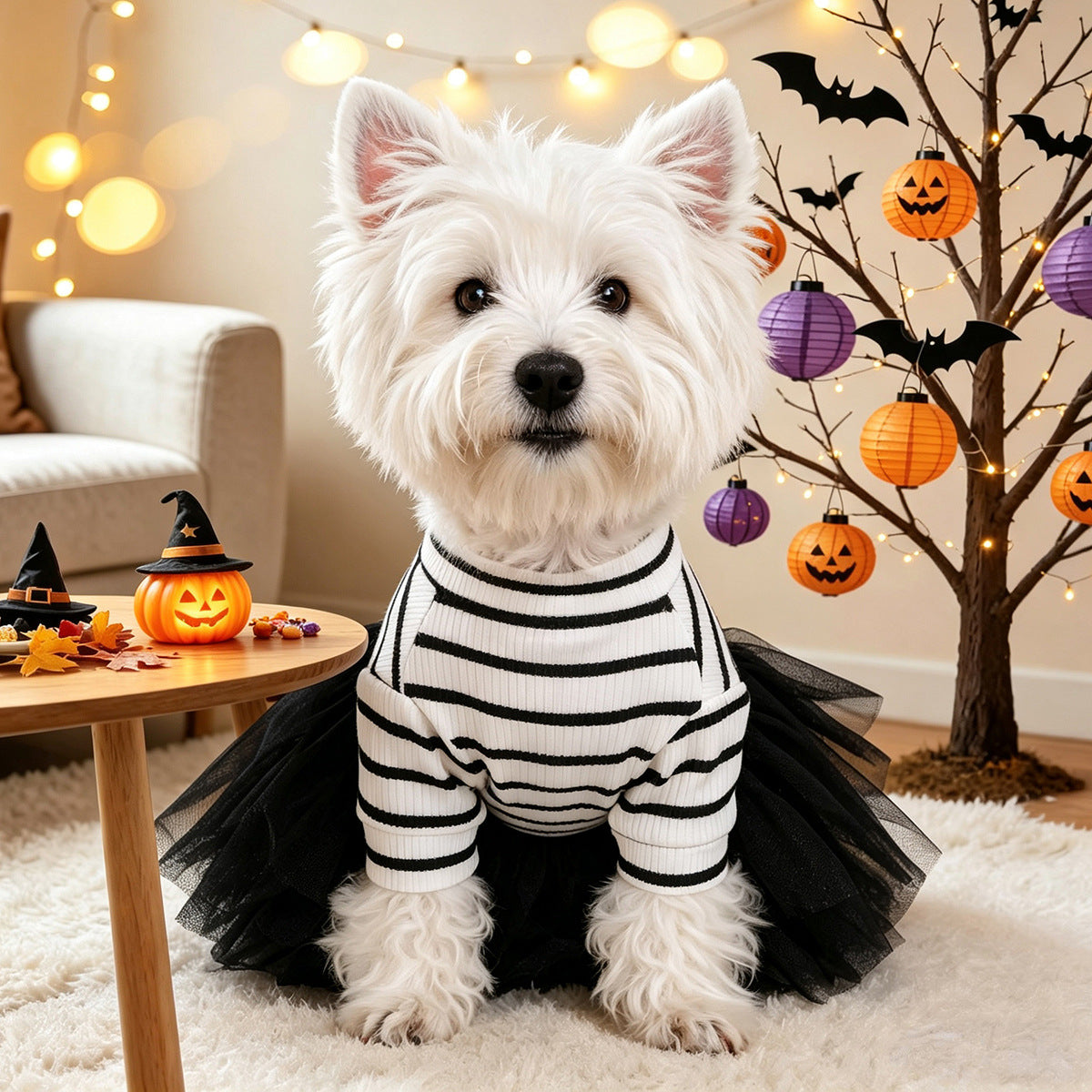 Petcircle pet circle spring/summer dog & cat cute pet holiday atmosphere styling halloween tutu dress