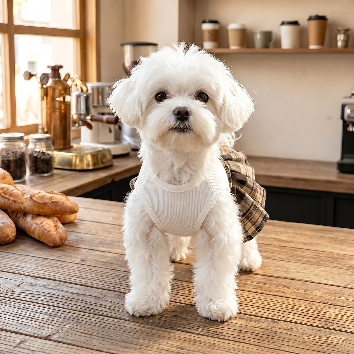 Plaid pleated pet dress - new autumn/winter collection - preppy style dog clothes - pet dress - halloween