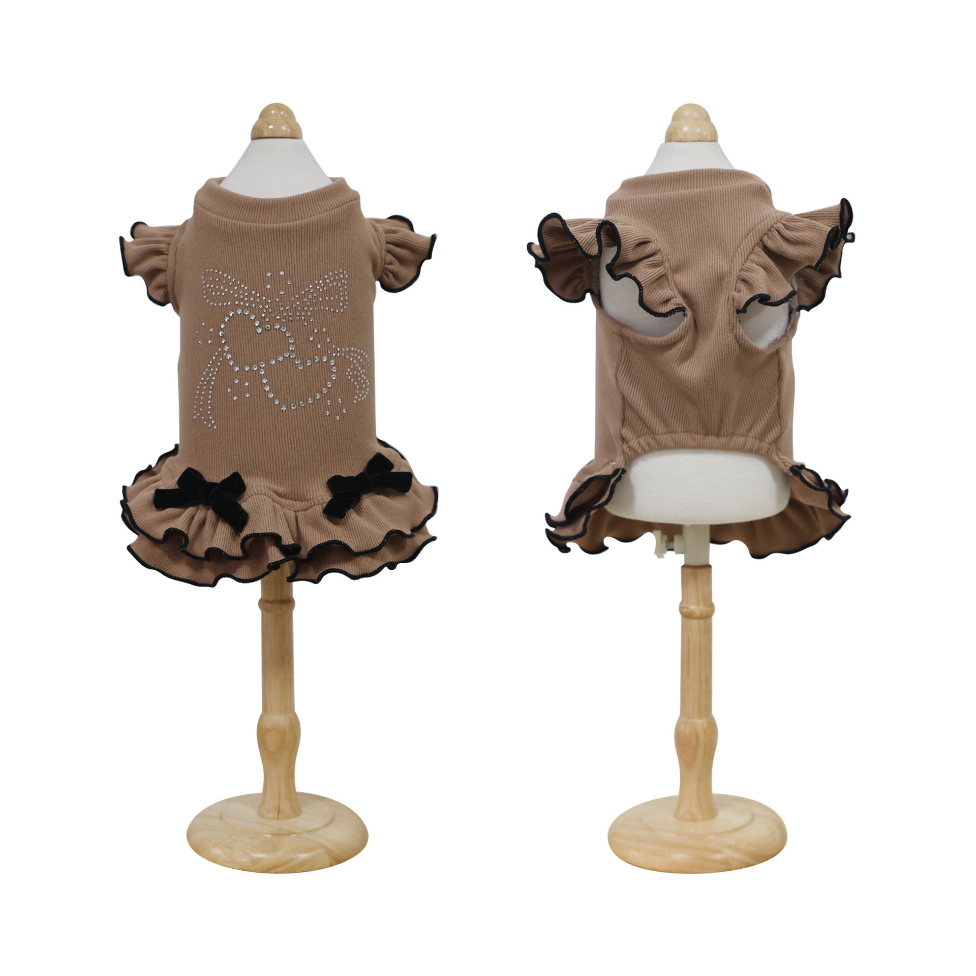 Princess style small dog french fighting dress up skirt teddy princess skirt pet fall and winterheattech skirt pet dog dress
