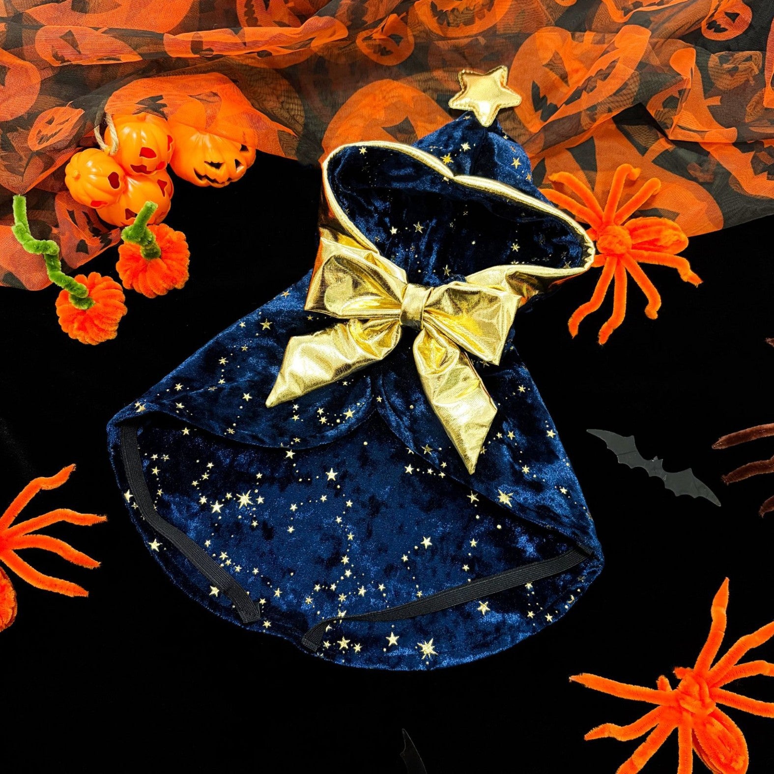 Customized funny costumes cross-border halloween pet wizard cloak dog halloween costume cat party costume