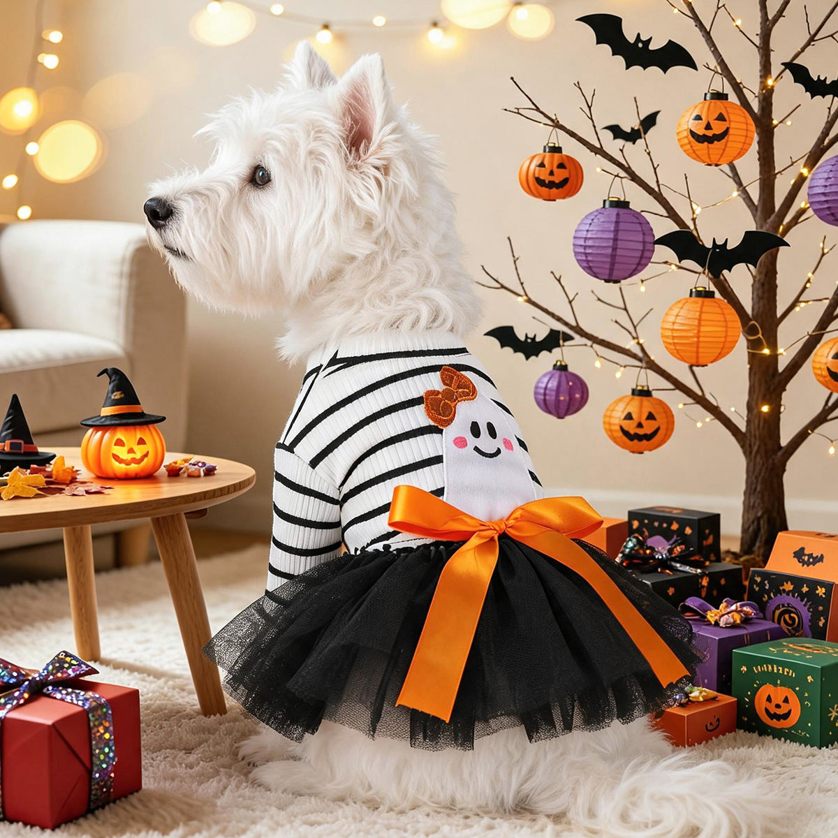 Petcircle pet circle spring/summer dog & cat cute pet holiday atmosphere styling halloween tutu dress